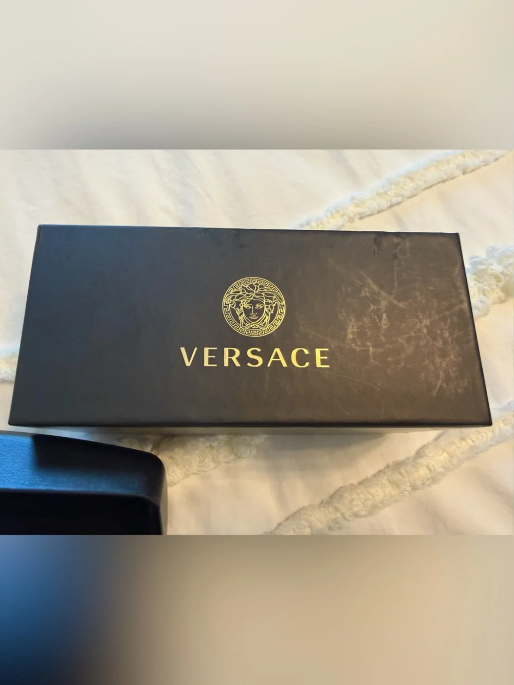 VERSACE 56mm Cat Eye Sunglasses with original box, case, & cleaning cloth